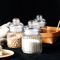 Lead-free glass sealed cans grains nuts honey tea storage cans jam storage bottles drug display cans