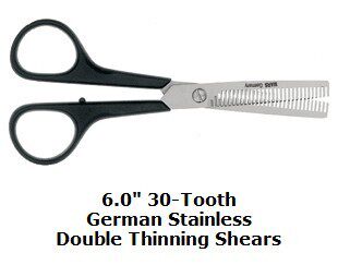German MARS double row tooth scissors thinning scissors 6 inch 30 teeth pet grooming scissors