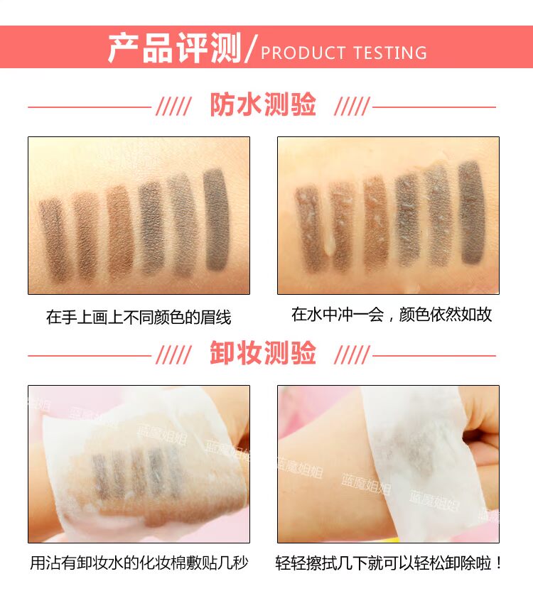 Hàn Quốc unny đôi đầu tự động xoay lông mày bút chì không thấm nước và mồ hôi không nở nước sương mù bàn chải lông mày người mới bắt đầu từ lông mày - Bút chì lông mày / Bột / Stick kẻ chân mày the face shop