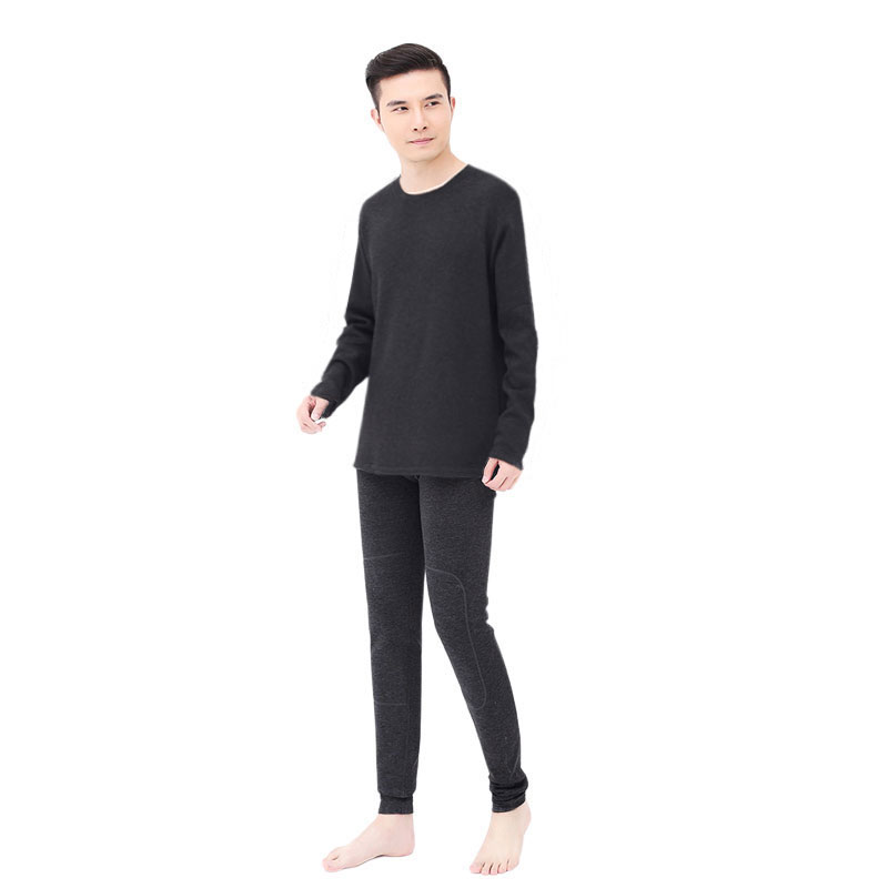 Phiên bản dài của quần áo mùa thu quần dài cashmere cao nhung cộng với nhung dày đồ lót nhiệt siêu dài nam 120cm bo dai tay nam