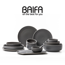 ins creative Nordic dish dish set simple thick household Plate steak plate Western plate plate Western tableware