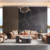 Titan Camus sofa imported first layer real cowhide eucalwood luxury living room combination Eagle Star Furniture S1558