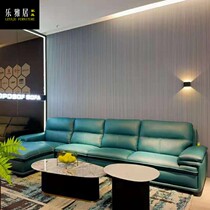 First layer cowhide simple corner can be combined leather sofa rich brand furniture FS450 ten years Quality Assurance