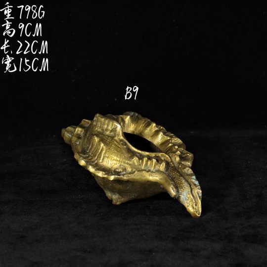 vintage复古纯黄铜花瓶欧式旧物花瓶法式样板间工艺品花盆软装摆