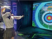 Indoor virtual archery simulation archery smart digital archery sports room project