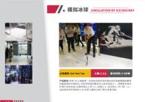 Indoor virtual ice hockey simulation ice hockey intelligent digital ice hockey sports room project