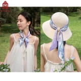 Запретный город Таобао | Маленький длинный шелковый шарф Flora для женщин, новый стиль, лента для завязывания волос и сумка, подарок на день рождения в китайском стиле