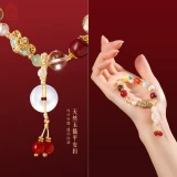 Запретный город Таобао｜Благословения благословений, браслеты с несколькими благословениями, хрустальные браслеты, женский музей, культурный и творческий день рождения, китайский подарок на День святого Валентина