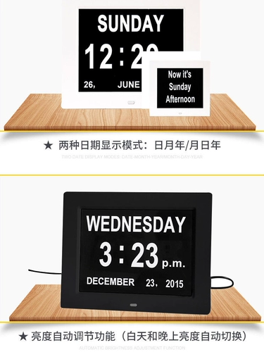 Электронные настольные часы для пожилых людей, фоторамка, прямые продажи с завода, 10 дюймов