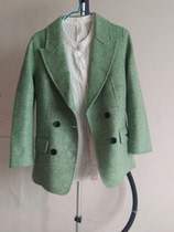 Slim fit short wool suit coat Cashmere coat