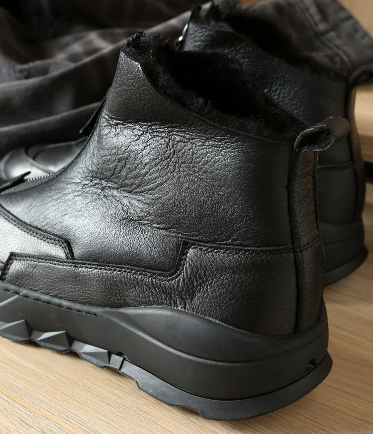 This unsatisfied come to the chick house, light warm, men's fur one shoe plus heat and leisure high gang