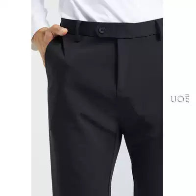 Autumn new imported anti-wrinkle elastic fabric men's Joker basic casual pants Portable Design