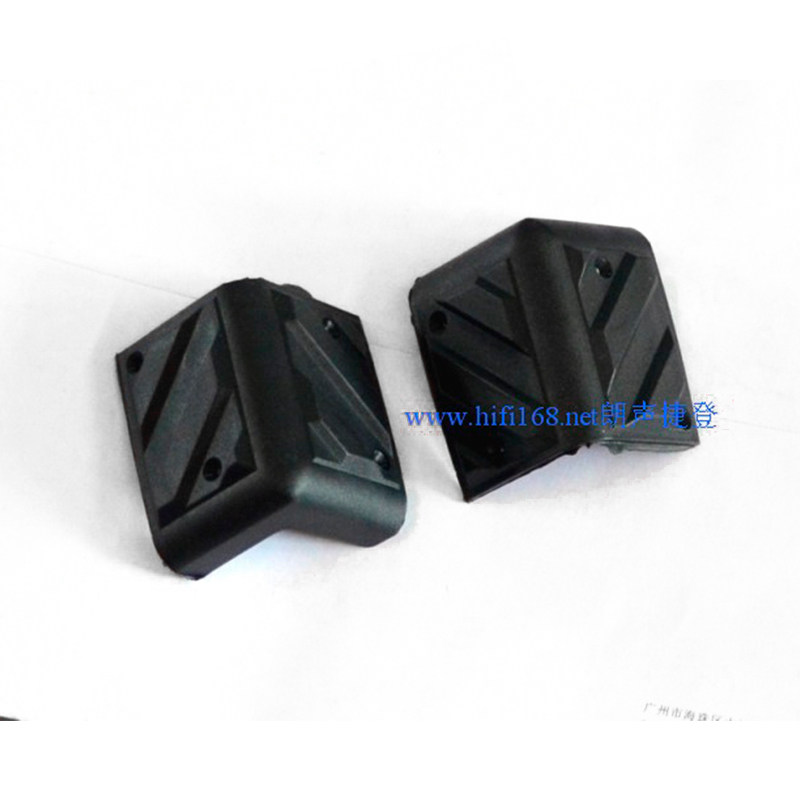 Multi-purpose corners for audio speakers, furniture, shoes, kitchen, etc. Black plastic anti-wear corners 10# 90 degrees