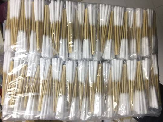 长头粗棉棒鼻严棉棒涂抹药膏烫商修附八痕棉签