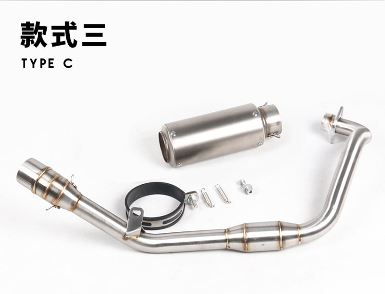 Khỉ búp bê lớn sửa đổi toàn bộ phần với áp suất ngược xả nhỏ xe máy quái vật phía trước hàng thẳng SC chiên ống xả đường phố - Ống xả xe máy bô xe máy wave 110
