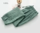 Quần ngủ kiểu Nhật giặt quần mùa xuân và mùa thu mỏng phần lớn size kín miệng quần nữ bằng sợi cotton đôi gạc nam quần nhà quần đùi
