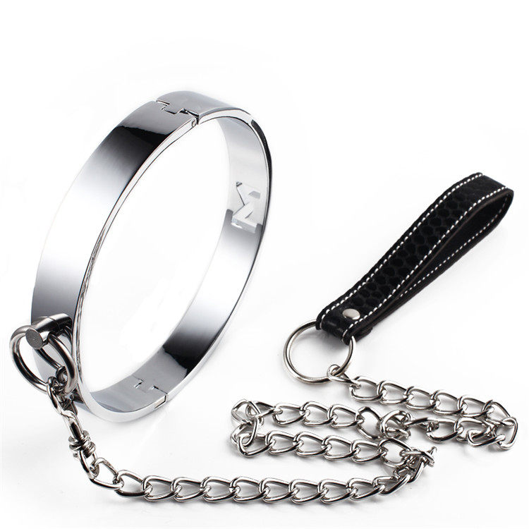 M word stainless steel Item ring sm Spice Men and Men Use Alloy Belongs to Neck Sleeve Queen Tune for Dog Slave