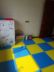 Bọt mat bé bò mat mat khâu phòng ngủ màu xanh lá cây thảm sàn không mùi dày 60x60 miếng xốp lót sàn cho bé Thảm sàn