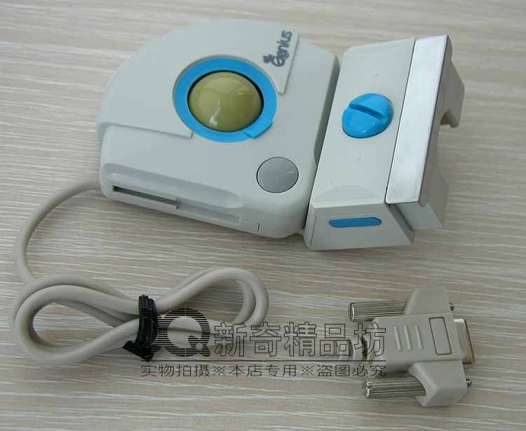 Stock New Genius serial port COM port trackball can be used for both left and right hands