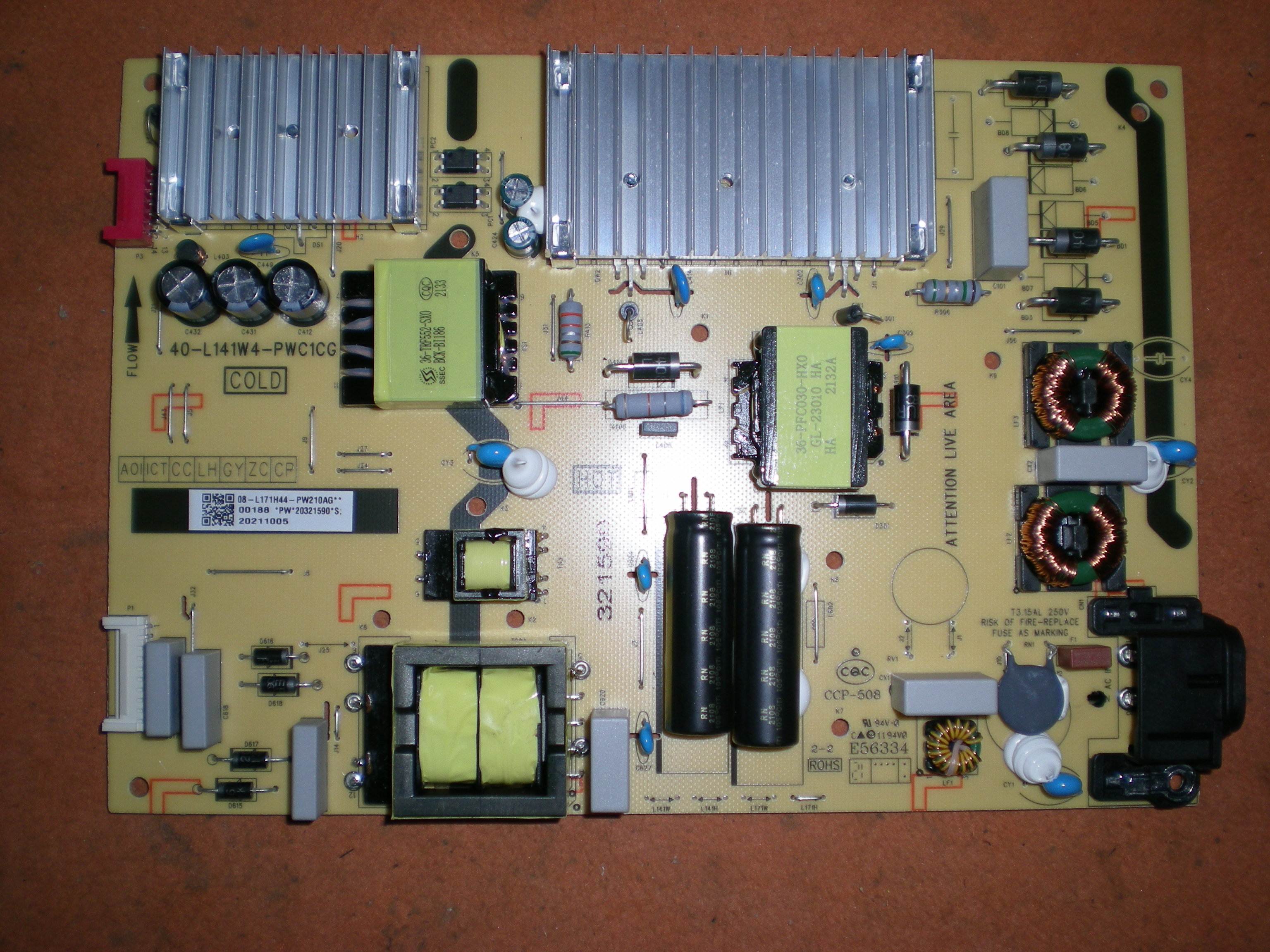 New TCL 65T3 65P6 power board 40-L141W4-PWB1CG 08-L171H44-PW210AG