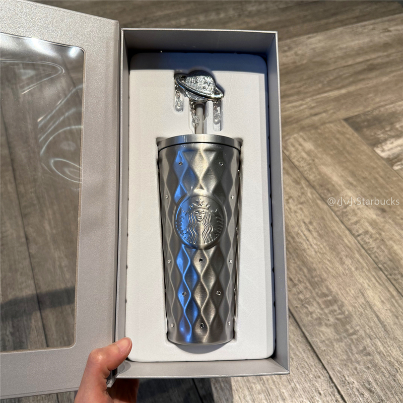 Starbucks Cup 2026 Silver Purple Rhinestone Stainless Steel Straw Cup Insulated Desktop Coffee Car Drinking Cup Starbucks Cup 2026 Silver Purple Rhinestone Stainless Steel Straw Cup Insulated Desktop Coffee Car Drinking Cup