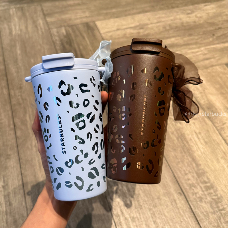Starbucks Cup 2026 Leopard Print Coffee-Themed Stainless Steel Travel Mug Insulated Coffee Office Portable Water Cup with Pendant Starbucks Cup 2026 Leopard Print Coffee-Themed Stainless Steel Travel Mug Insulated Coffee Office Portable Water Cup with Pendant
