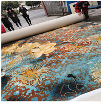 full laid nylon printed carpet Shanghai warehouse spot suede 4 m wide cut rug VIP guest room living room with