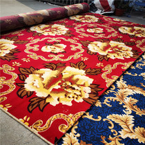 Custom Plant Floral Printed Carpet Stairs Living-room Chemical Fiber Full Flame Retardant Thickened Wilton Abrasion-Proof Soundproofing Mat