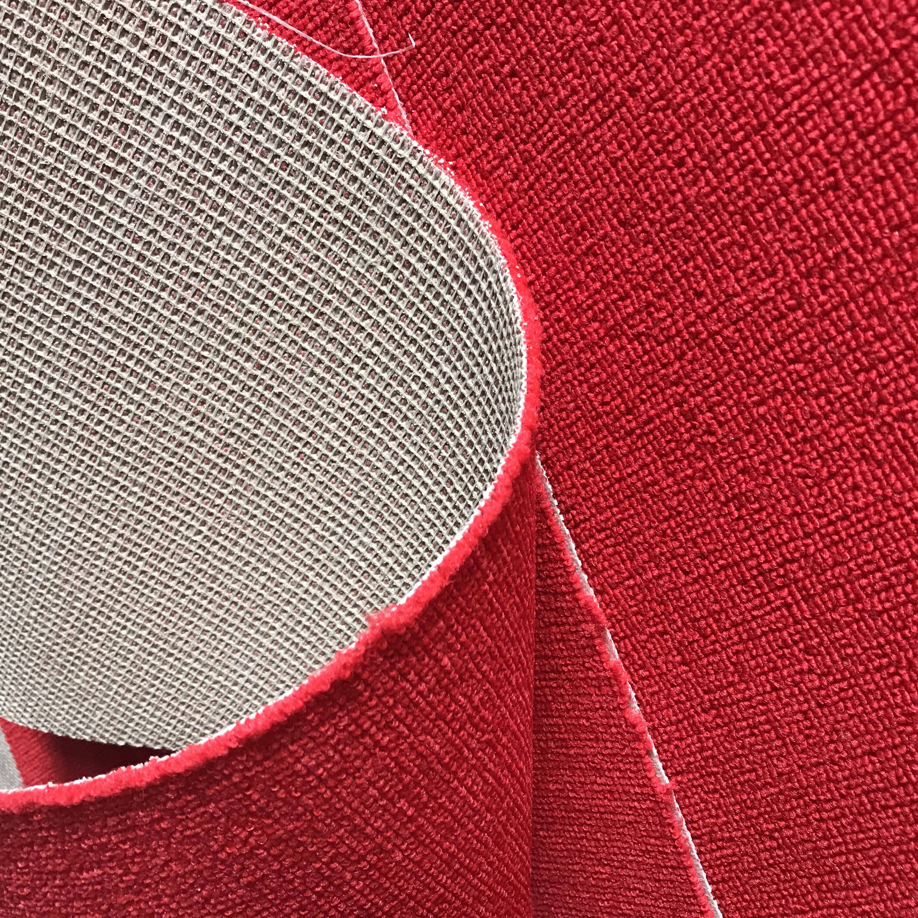 Conference office flame retardant carpet full of solid color small loop pile carpet mesh hemp bottom non-slip wear-resistant silk loop carpet