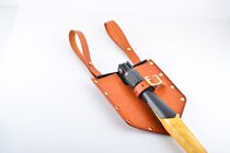 Handmade Custom Soldiers Spade leather sleeves Authentic Head Layer Water Buffalo Leather