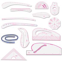  Clothing size cutting printing measuring clothes multi-function triangle ratio curved curve large knife ruler patchwork bagua bending ruler