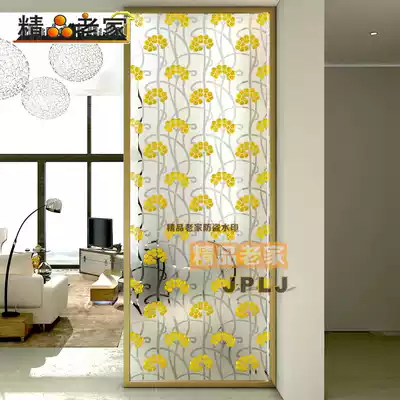 Decorative frosted transparent art glass partition wall screen custom made home decoration guest dining room balcony modern simple