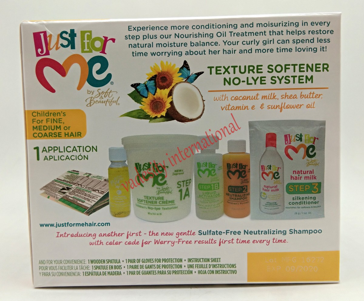 Just For Me Texture Softener Kit New Looking Nourishing Relax