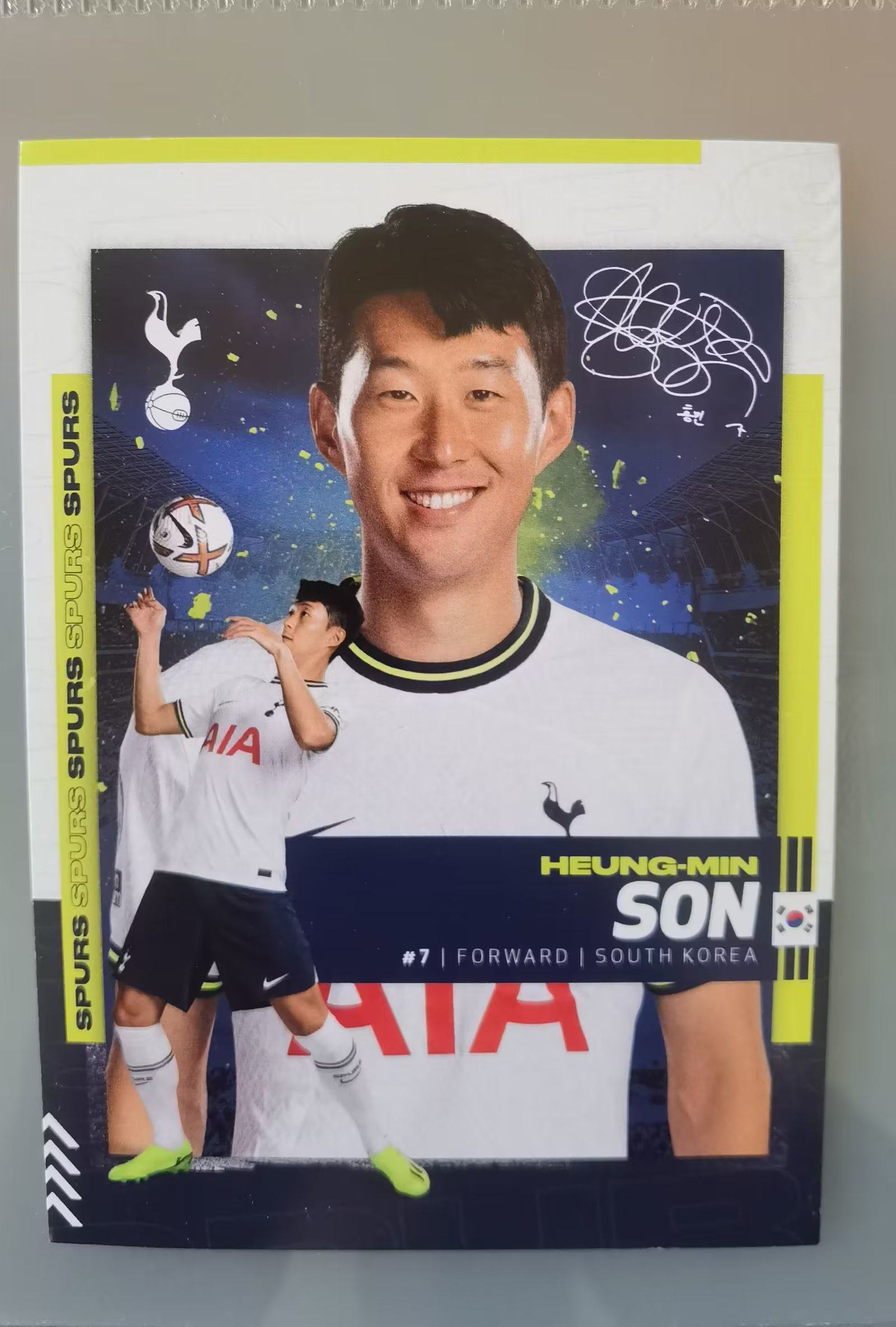 Sun Xingqing Kyun Tottenham Hotspur, South Korea, 22 23 season official white card