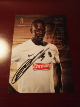 Official autograph card of Dianerain Mess Werder Bremen Freiburg