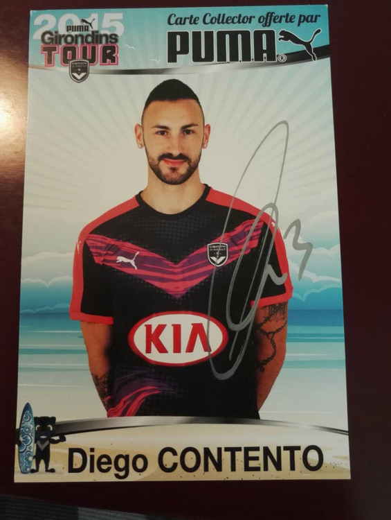 Contento Bayern Munich Bordeaux Official Autographed Card