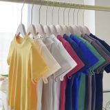 Детская хлопковая футболка с коротким рукавом для мальчиков, из ворсистого хлопка, круглый воротник, подходит для подростков