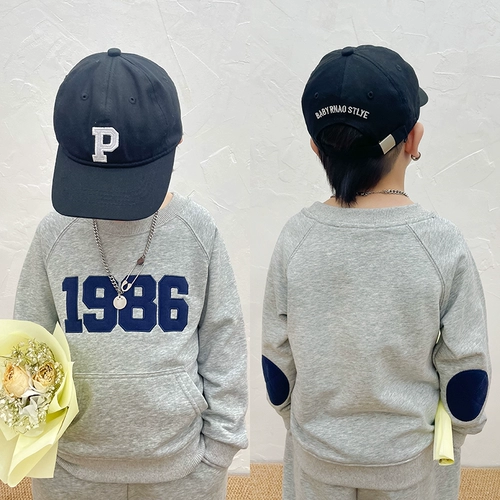 Детский осенний свитшот, толстовка, хлопковый лонгслив для мальчиков, детская одежда