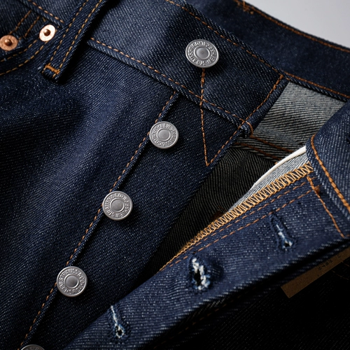 Ah Tong Niushe Levis Levis 501STF, свободные прямые брюки из денима оригинального цвета, 14,7 унций