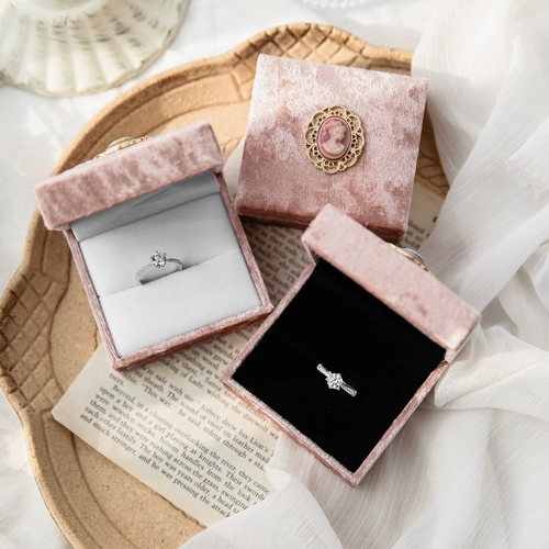 Розовый ретро лебедь, человеческая голова, ожерелье, коробочка для хранения, серьги, кольцо, коробка