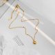 2022 new all-match niche light luxury love necklace female summer neck chain collarbone chain pendant does not fade Valentine's Day