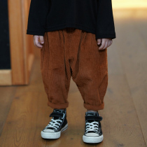 Yantai children dress Korea network red ocean fashion core core radish trousers Harlan trousers spring and autumn childrens pants tide