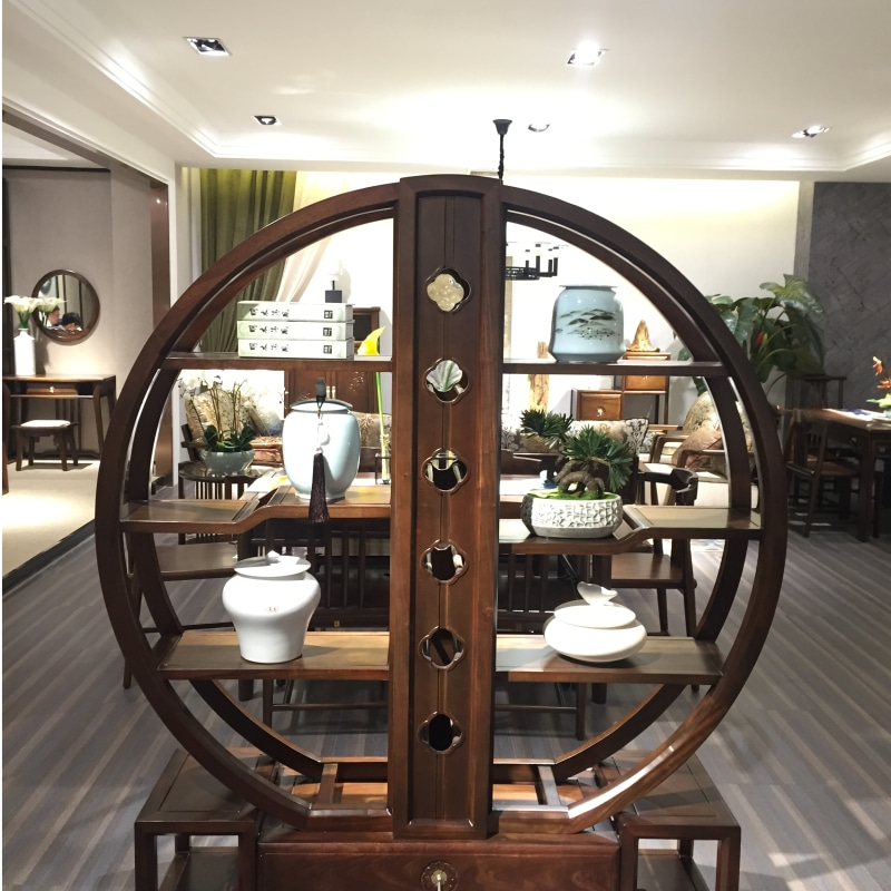 Haodian Workshop Chinese Concept 301P3 Red Flower Sandalwood Bogu Frame