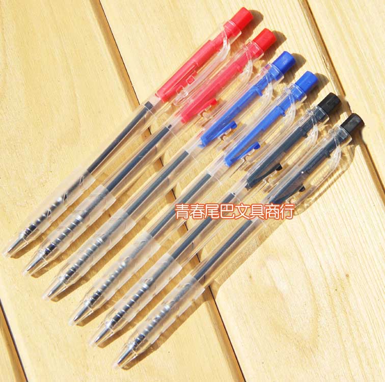 Manufacturer direct sales high cost performance blue black red ball pen with motion ball pen atom pen 838