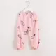 Quần cotton bé gái bằng vải lụa muỗi mùa hè trẻ em quần cotton pyjama nhân tạo nam và nữ Quần cotton cotton mỏng phần dài - Quần