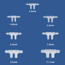 Plastic connector four-way equal diameter side four-way hose connector hose joint hose four-way joint