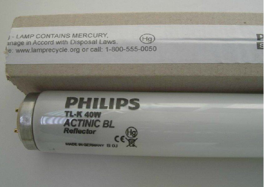 Philips TL-K40W 10R ACTINIC BL Reflector Tanning Machine Lighting Tube UV Curing Lamp-Taobao