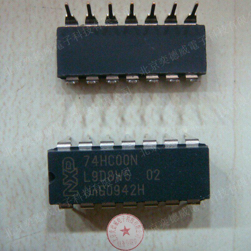 Original loaded with new 74HC00N 74HC00 DIP-14 14 feet straight plugged in