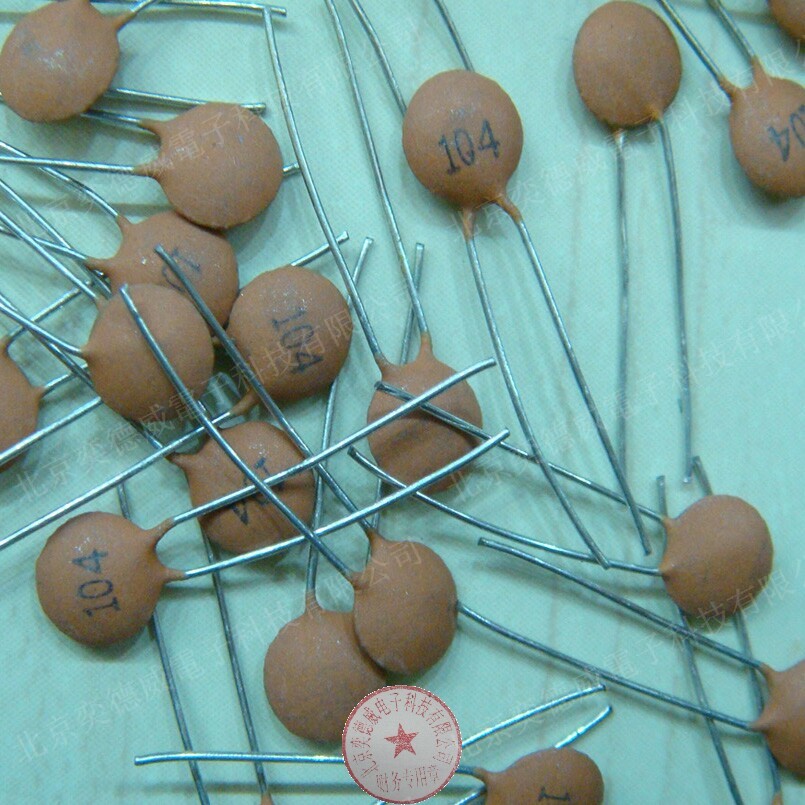 Original ceramic capacitor 104 in-line 100NF 10 only 1 yuan