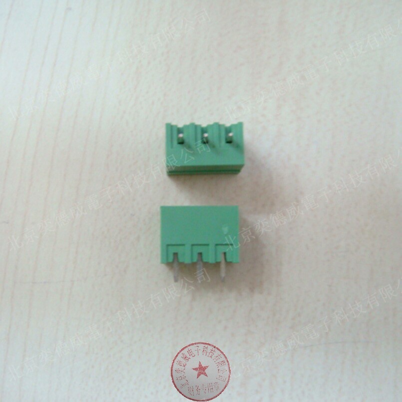 3 bits 2EDG-3 81 straight foot plug-in type terminal 3P 3 81mm pitch straight pin socket only contact pin